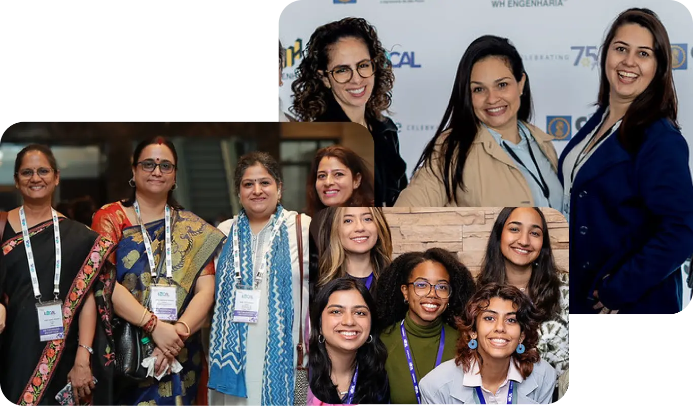 Women at a conference